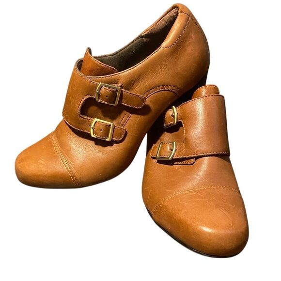 CLARKS‎ Bendables Women's Double Monk Strap Ankle Boot Booties 10M - Picture 1 of 6